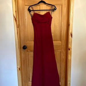 Elegant Deep Red Gown!